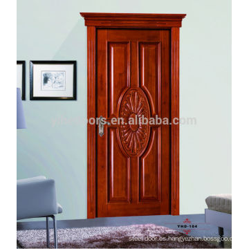 Interior de madera de lujo con diseño de piel de puerta de MDF